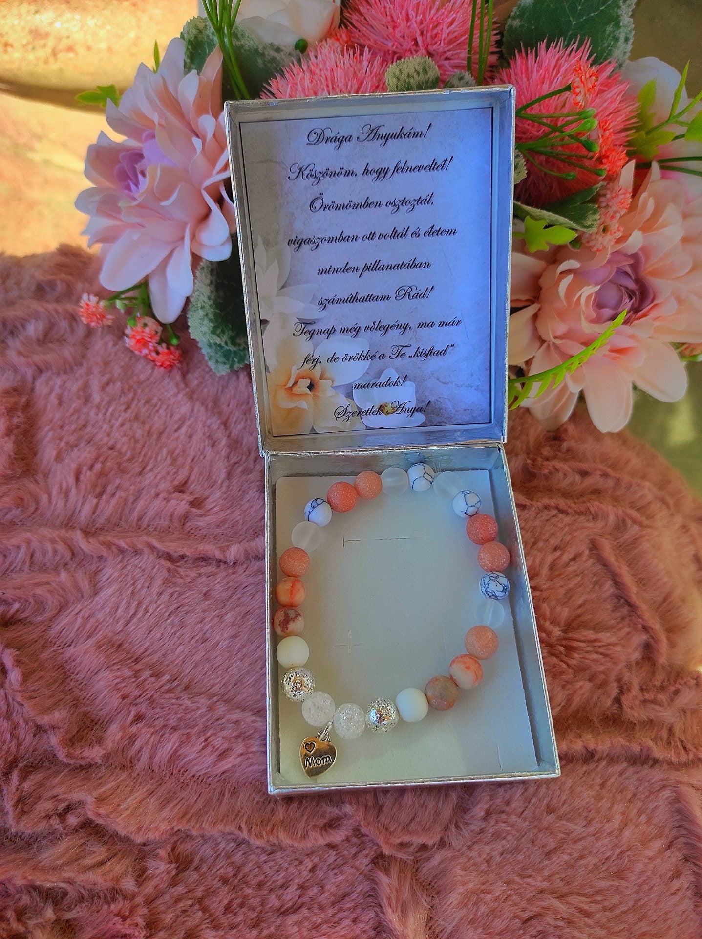 Ajándék örömanya nude Mom karkötő